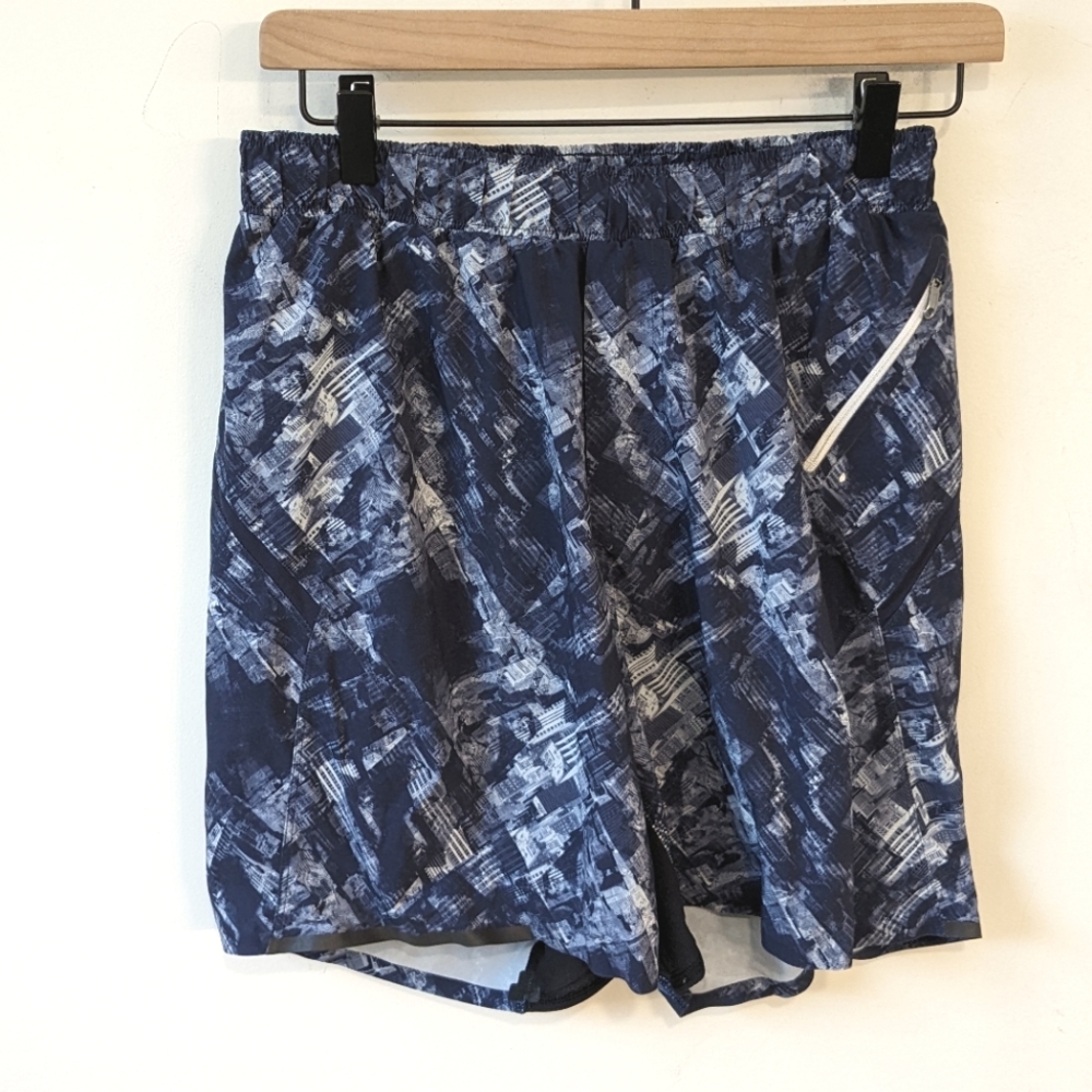 Lululemon Men's Rare City Skyscraper Printed Lined Athletic Shorts